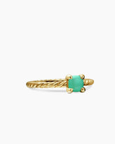 Chatelaine® Teen Ring in 18K Yellow Gold with Chrysoprase, 4mm